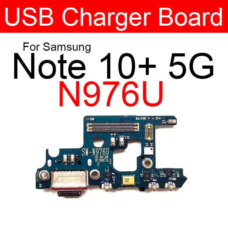 USB Įkroviklis Įkrovimo lizdas Jack Valdybos Samsung Galaxy Note 10+ Plius N976V N970V N976B/N N976F N976U N9760 Remontas, Dalys