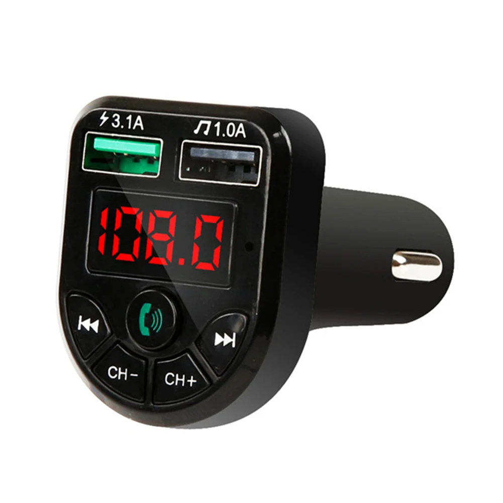 USB Įkroviklį, Automobilių Aksesuarai, laisvųjų Rankų Dvigubas USB Automobilinis Kroviklis MP3 Grotuvas TF Kortelę 