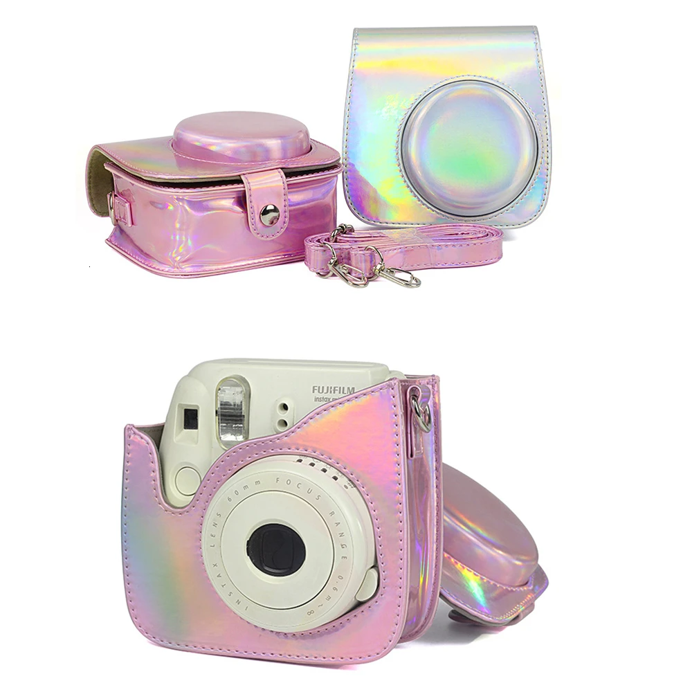 Už Fuji Fujifilm Instax Polaroid Mini 8 8+ 9 Simfonija Fotoaparato Krepšys Ryškios Spalvos Milteliai Apsaugine Danga Retro Odinis Fotoaparato Krepšys