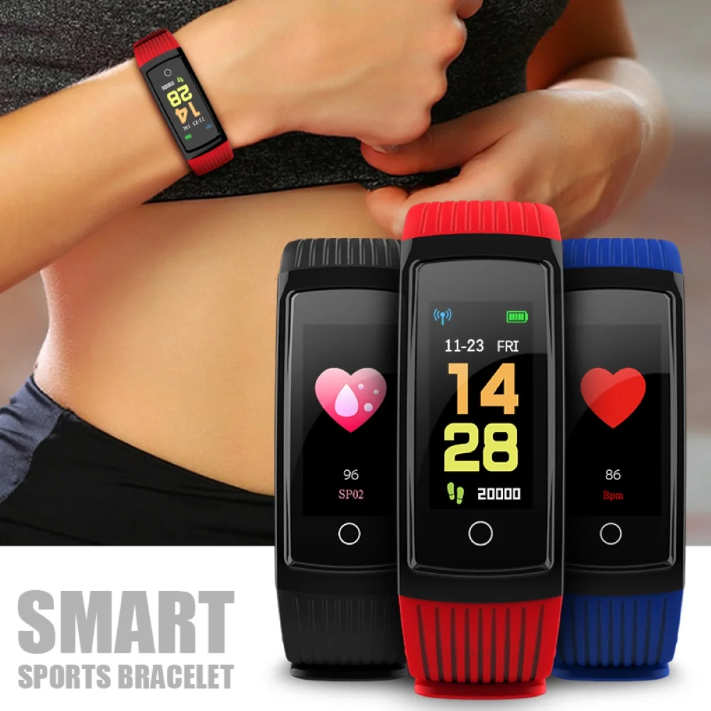 V5S IP67 Juosta Fitness Tracker Smart Žiūrėti Sporto Smart Apyrankę, Širdies ritmas, Kraujo Spaudimas Smartband Stebėti Sveikatos Apyrankė