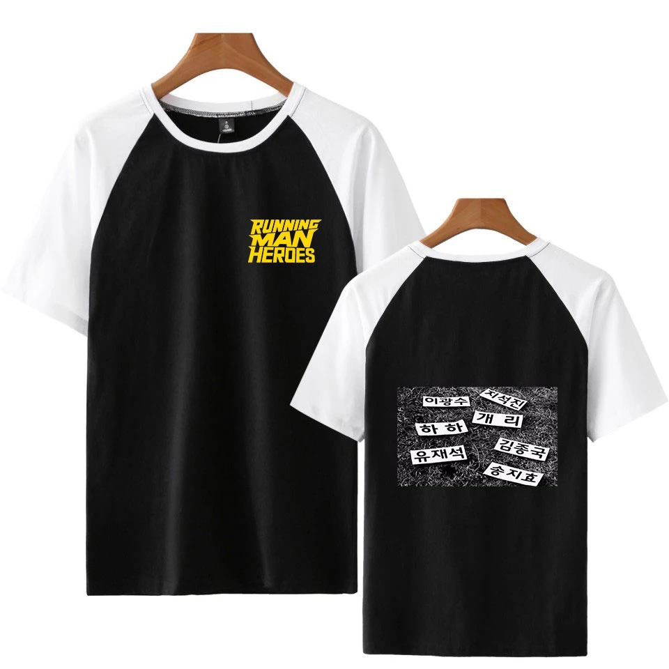 Veikia Žmogus Korėjos TELEVIZIJOS Realybės Šou Užsakymą Raglan T-marškinėliai Moterims/Vyrams Vasaros trumpomis Rankovėmis Marškinėlius Laisvalaikio Drabužių Streetwear