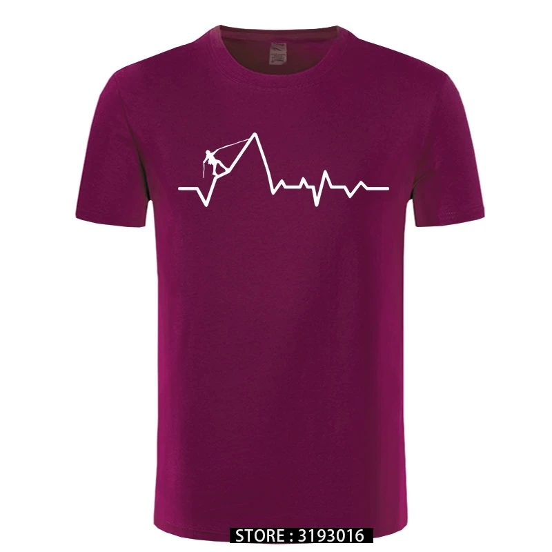 Vyriški Laipiojimo Širdies Marškinėliai Vyrams, Atsitiktinis Medvilnės trumpomis Rankovėmis Kietas Atspausdintas T-shirt, Alpinizmas Mans 