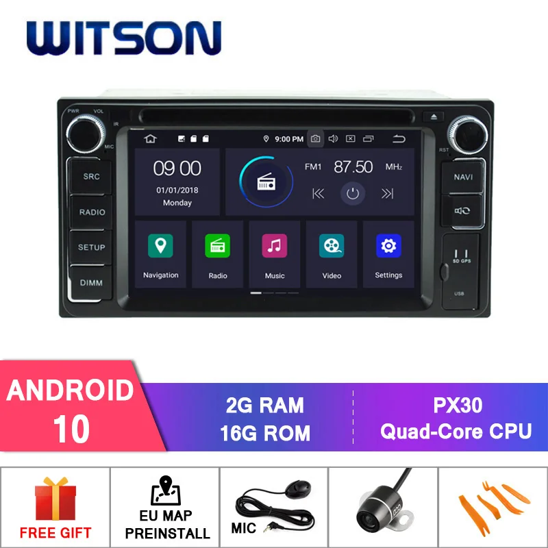 WITSON Android 10.0 4GB RAM+64GB FLASH 8 Octa Core AUTOMOBILIŲ DVD Land Cruiser 100 