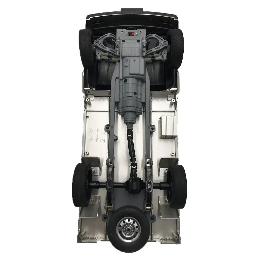 WPL D12 1/10 2.4 G 2WD Karinių Sunkvežimių Vikšriniai Off Road Nuotolinio Valdymo pultas RC Automobilių Modelių Transporto priemonėse Žaislas