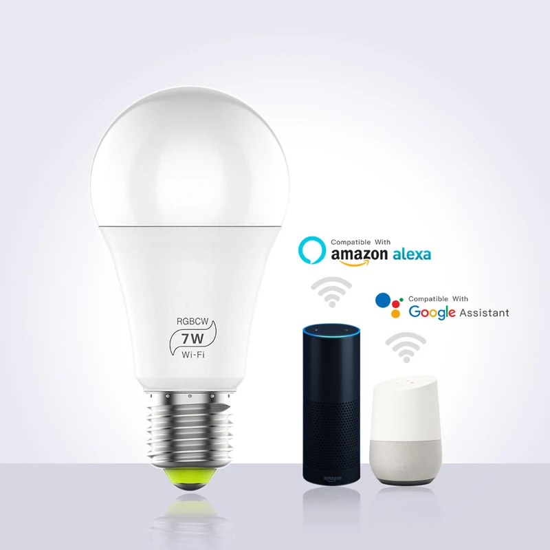 WiFi Smart Lempos Šviesos Pritemdomi LED Lemputės Musice Balso Smart Gyvenimo APP Belaidis Nuotolinio Valdymo pultas Veikia su Alexa 