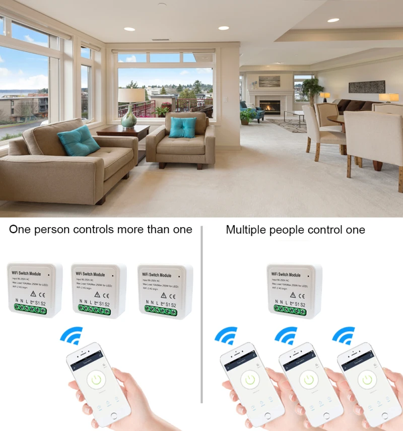 Wifi Jungiklis Tuya Smart Gyvenimo Atjungimo Relės Modulis Automatikos Pažangaus Apšvietimo 