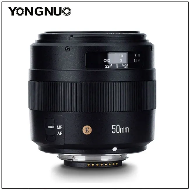 YONGNUO YN50MM 50MM F1.4N F1.4 E Standartas Premjero Objektyvas AF/MF-Nikon D7500 D7200 D7100 D7000 D5600 D5500 D5300 D5200 D5100