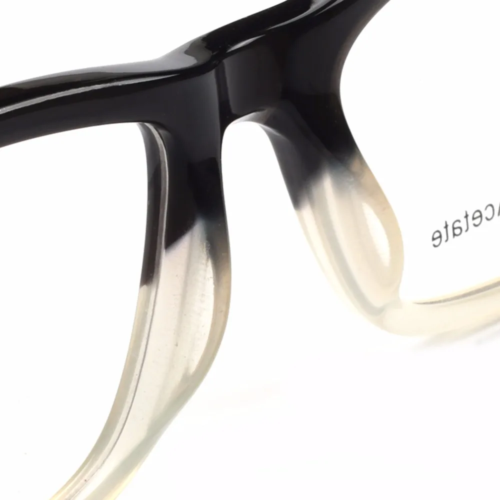 YOUTOP Vyrų Optinių Rėmelių Moterų akiniai Fullrim dviejų spalvų Stačiakampio acetatas Patchwoek Mados akiniai Rėmeliai K9046
