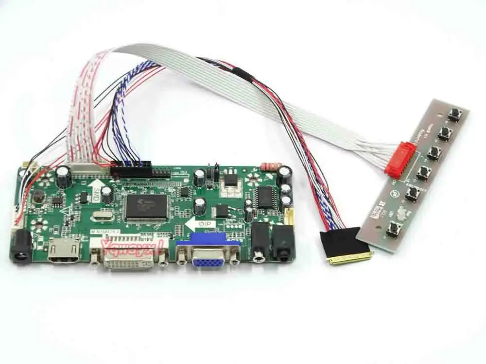 Yqwsyxl Kontrolės Valdyba Stebėti Rinkinys B116AW02 V0 V. 0 HDMI + DVI + VGA LCD LED ekrano Valdiklio plokštės Tvarkyklės
