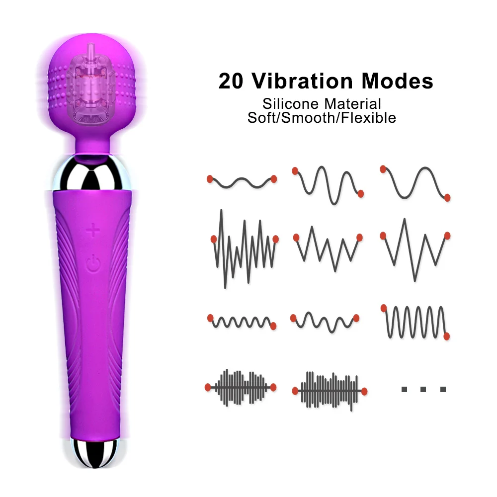Įkrovimo Magic Wand AV Vibratorius, Sekso Žaislai, skirtas Moters Klitorio Stimuliatorius Sekso žaislai suaugusiems G Spot vibruojantis Dildo moteris