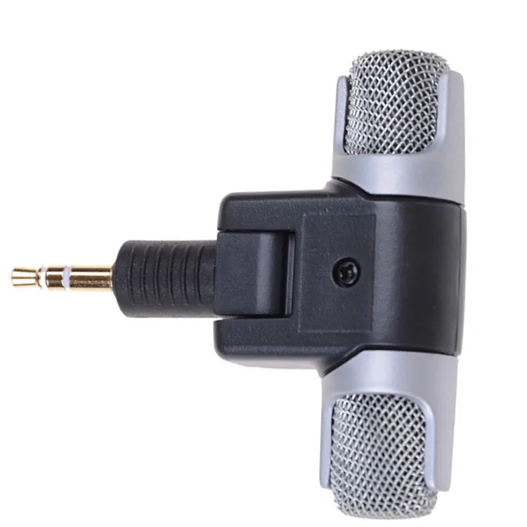 Įvairiakryptė mini garso mikrofonas (3,5 mm lizdas mikrofono, mobilusis telefonas mini mikrofonas, naudojamų balso paskaita interviu