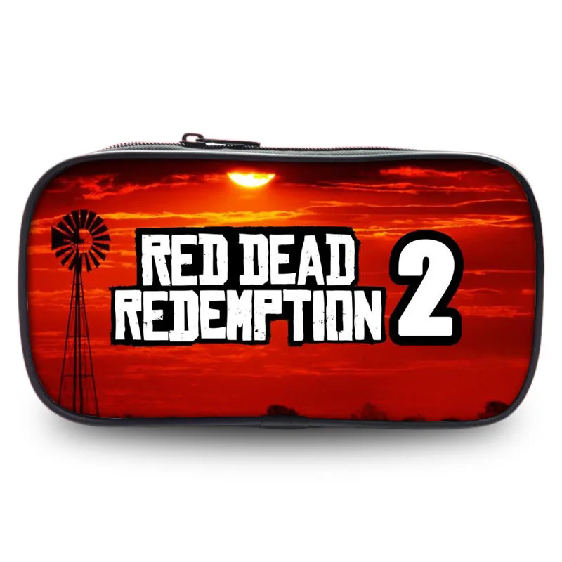 Žaidimai Red Dead Redemption 2 Spausdintos Rankinėje Berniukams, Mergaitėms, Vaikams, Vaikų Rašiklis, Dėklas Pieštuku Maišelį Pen Makiažas krepšiai Prekių Dėžutę