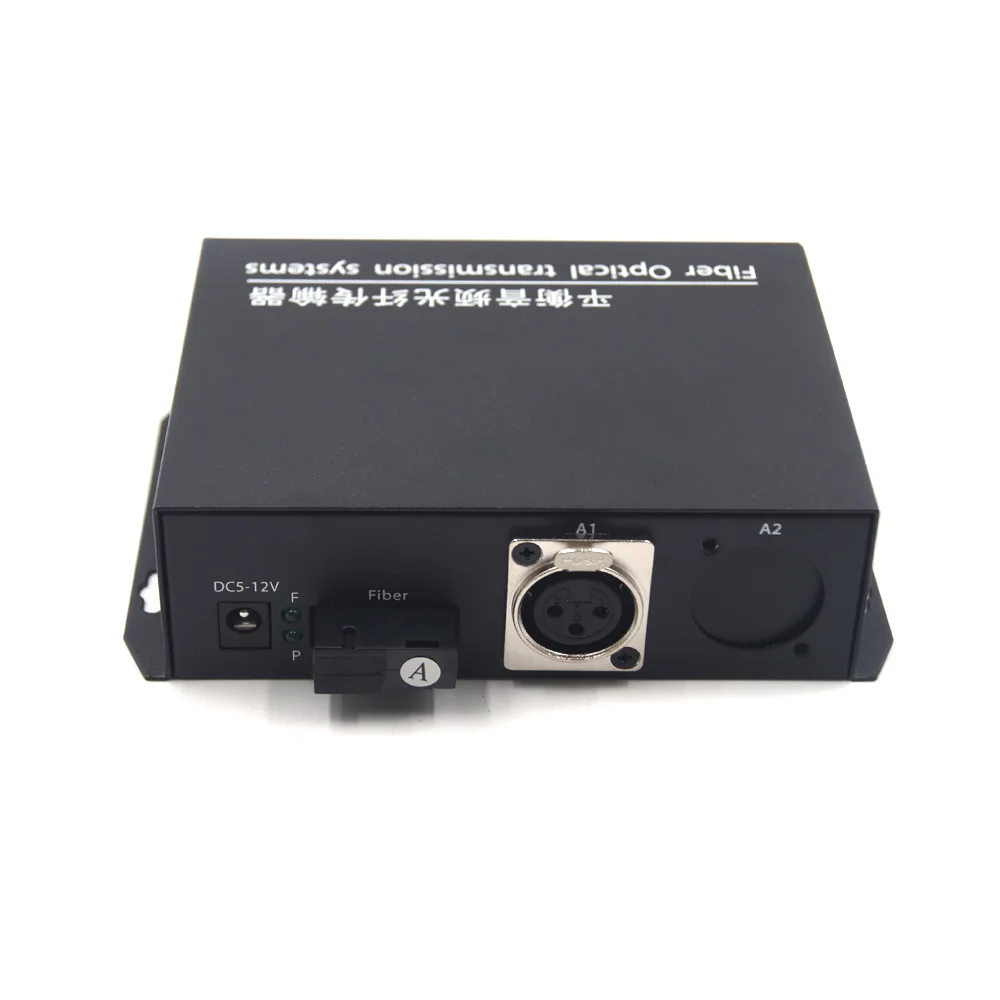 1 Kanalo Subalansuoto Garso šviesolaidžio Extender Media Converter, subalansuota XLR Garso per Optinio Pluošto Siųstuvas ir Imtuvas