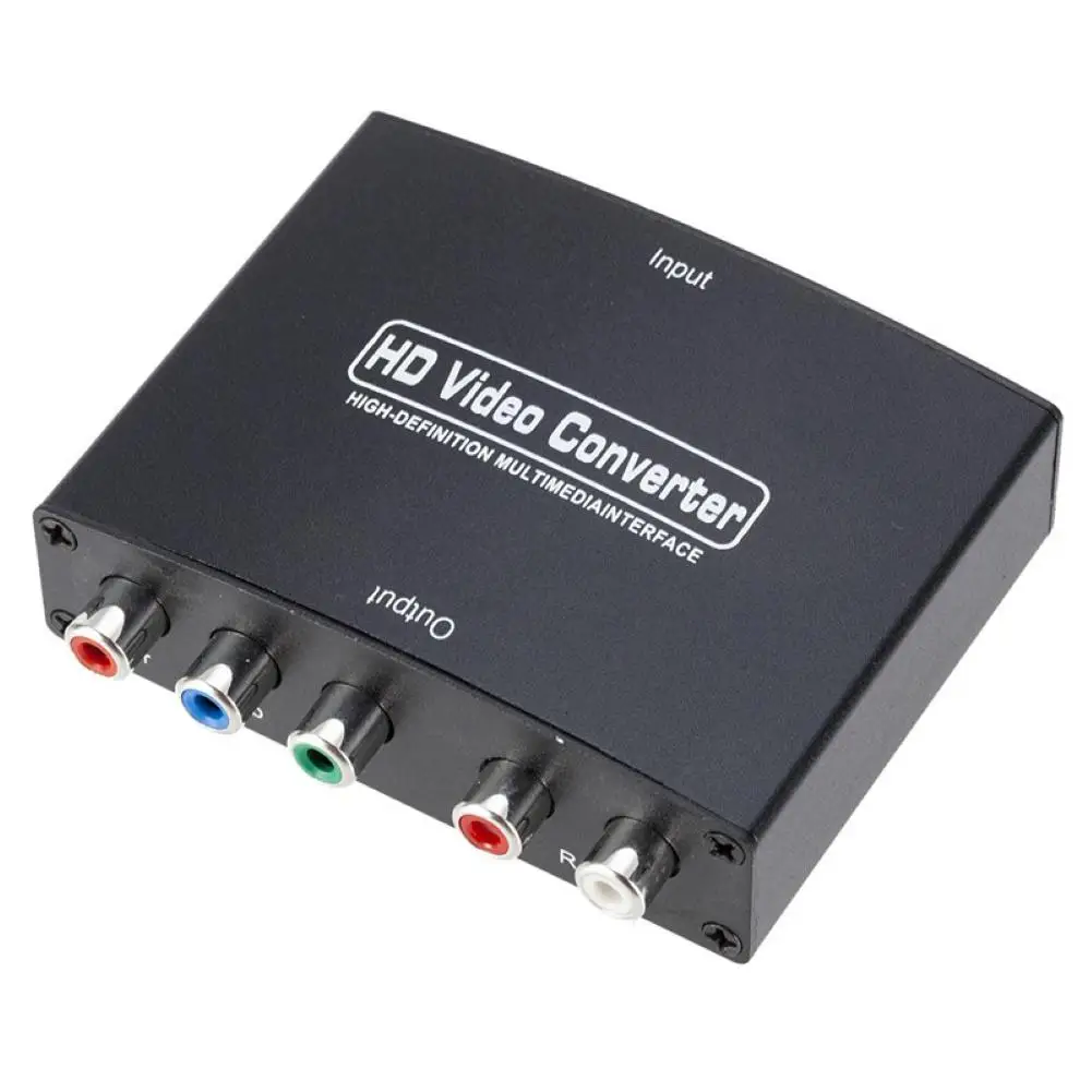 1080P HDMI RGB Component 5 RCA YPbPr Vaizdo ir R/L audio Adapteris Keitiklis