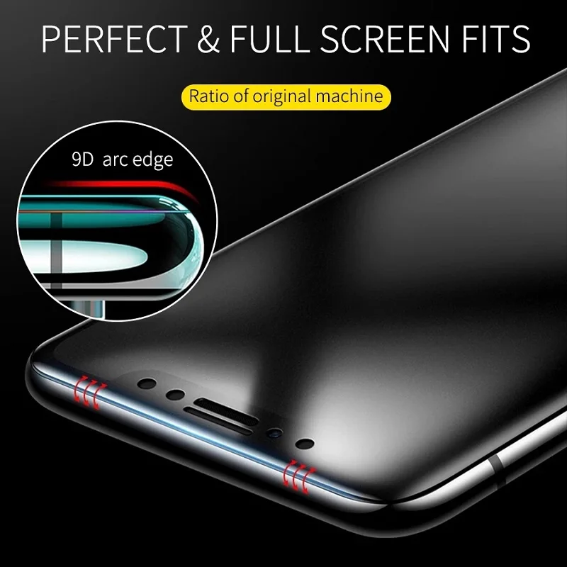10vnt 9D Matinis Minkštas Keramikos Apsauginė Plėvelė iPhone 12 Mini Pro 11 XS Max XR X 8 7 6 6S Plius SE2 Visą Klijai Screen Protector