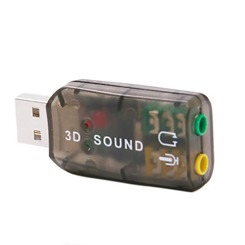 10vnt/daug Naujos USB 2.0 Sąsaja 5.1 Stereo Audio Garso plokštės Adapteriai PC Lašas Laivybos