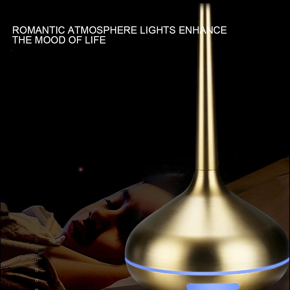 120ml skersmens LED Lemputė USB Oro Drėkintuvas Namuose-romai eterinis Aliejus Bauda Rūkas Difuzorius Elegantiškas drėkintuvas namų puošybai Veido Garlaivis