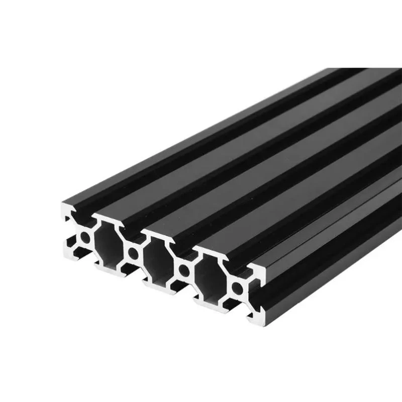 1PCS JUODA 2080 Europos Standartą Anoduoto Aliuminio Profilių Ekstruzijos 100-800MM Ilgio Tiesinių Geležinkelių CNC 3D Spausdintuvas V-Įpjovos