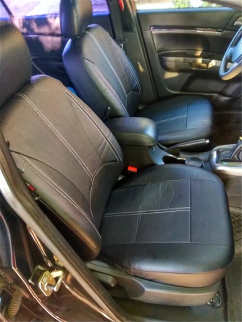 1set Naujų automobilių sėdynės padengti Pu odos medžiagos, pagamintos sėdynės apima Juoda, universalus automobilių sėdynės padengti automobilio 