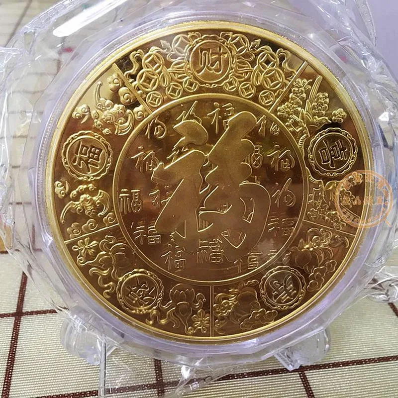 2017 Kinijos gaidys metų progines, padengtą aukso monetos 1kg su COA ir dėžutė dovanų metu