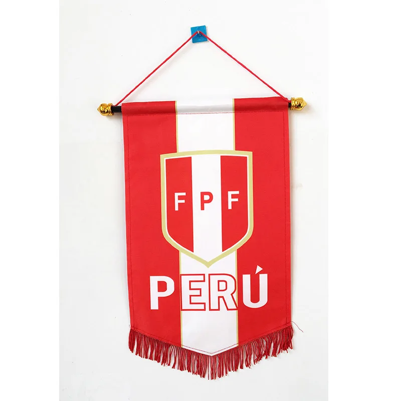 2018 m. Pasaulio Futbolo Čempionatas, Peru Nacionalinės Futbolo ne didesnis kaip 36 cm*23cm Dydis Dvigubus Šonus, Kalėdų dekoracijos Kabo Vėliavos Banner Dovanos