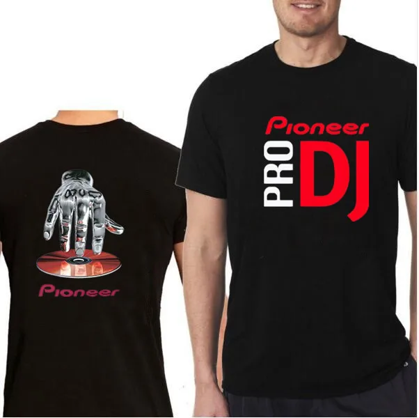 2018 nieuwe katoenen pioneer vrouwen Mannen t-shirt een DJ logotipas marškinėliai tees DJ Pioneer Pro DJ diskai gebarsten CD muziek