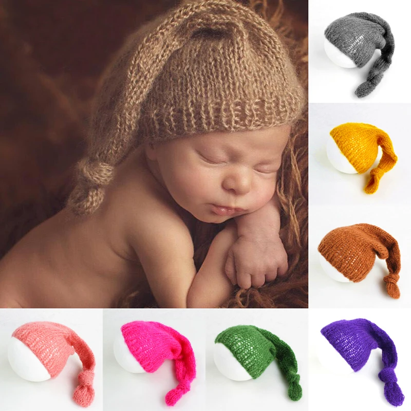 2019 Mielas Spalvingas Kūdikių Skrybėlę Kūdikių Mergaitės Berniukai Mezgimo Nėrimo Bžūp Naujagimiui Bamblys Kūdikio Nuotrauka Prop Fotografijos Reikmenys