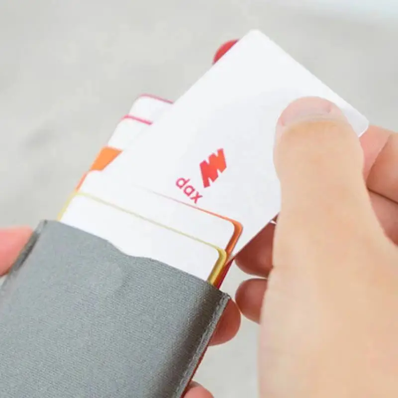 2019 Naujos Kortelės turėtojas DAX V2 Mini Slim Portable Popieriaus Laikiklį Ištraukė Dizaino Vyrų Piniginės Spalva Nuolydis 5 Kortelių Trumpas Pinigus moteris Rankinėje