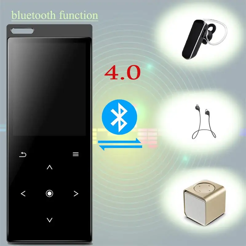 2020 Naujausias Bluetooth4.0 MP4 Grotuvas su Garsiakalbiu Palieskite Mygtuką Lossless HiFi Muzikos Grotuvą, E-book, FM Radijas, Vaizdo Grotuvas