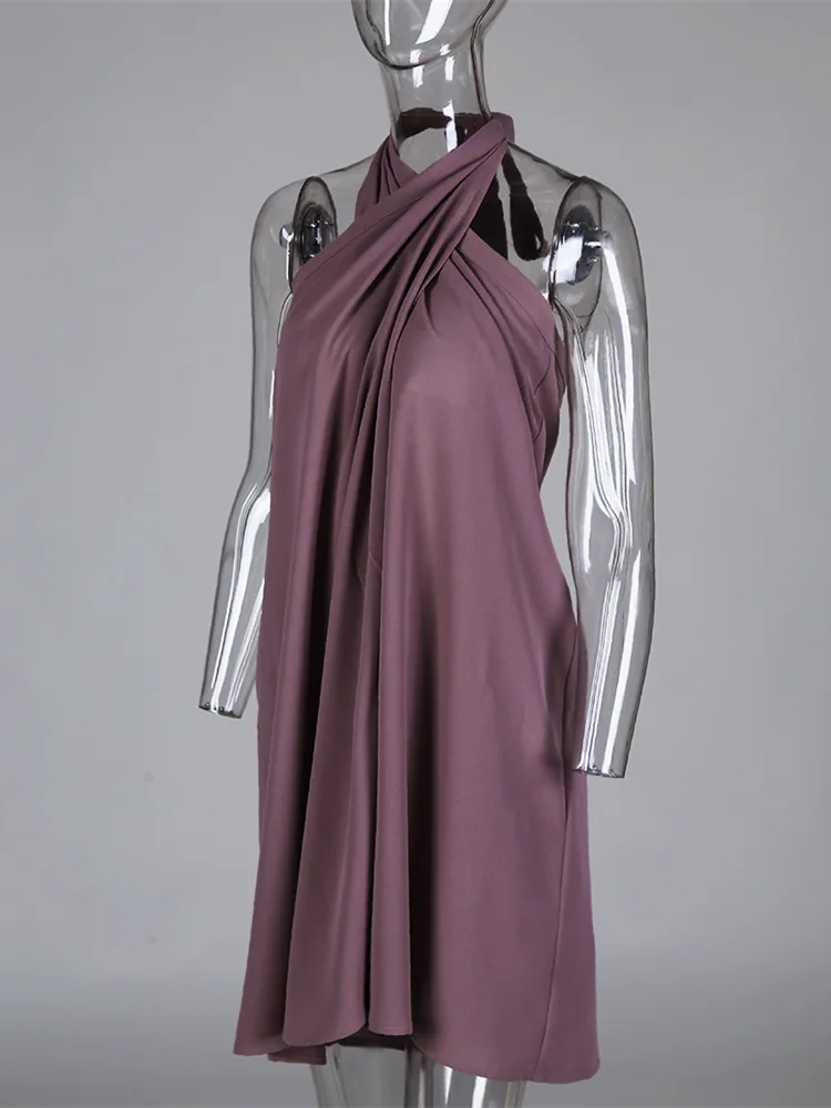 2020 m. Rudenį Moteris Elegantiškais Midi Šalis Suknelė Moterų Sexy Šifono Berankovis Suknelė vestido Apynasrio Rankovių Ruched Dizaino Suknelė