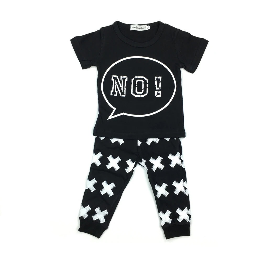 2020 metų Vasaros naujagimį berniuką drabužius kūdikiui Romper Medvilnės trumparankoviai laišką marškinėliai+kelnės naujagimių s baby girl drabužiai
