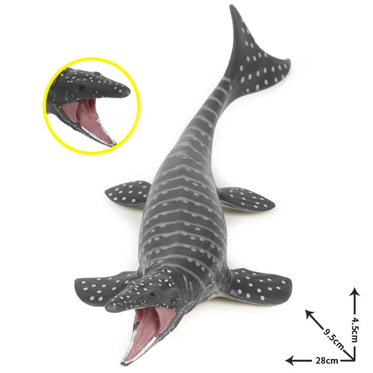 28x9.5x4.5cm Sea Life Dinozaurai Basilosaurus Mosasaurus Hydrotherosaurus Liopleurod Žaislas Klasikinis Žaislai Berniukas Žvėris Gyvūnų Modeliai