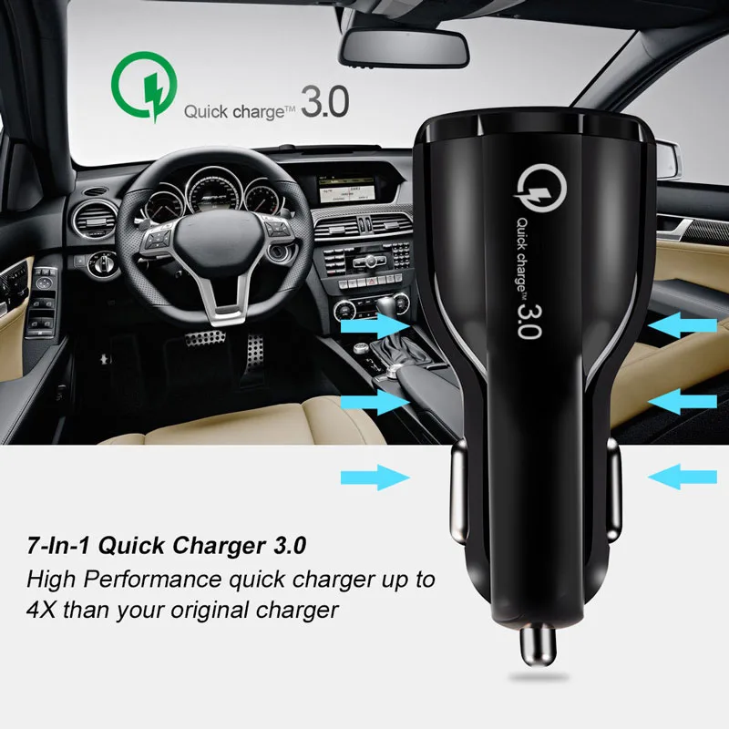 3.1 Automobilinis USB Įkroviklis Greitai Įkrauti Dual USB Greito Įkrovimo BMW E46 E39 E90 E60 F30 Peugeot 206 207 307 308 Chevrolet Cruze