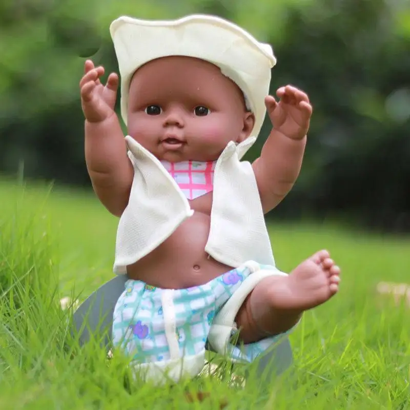 30CM Nauja Juoda Oda Atgimsta Todderl Baby Doll Tikroviška Nekilnojamojo Touch viso Kūno Silikono Modeliavimas African American Baby