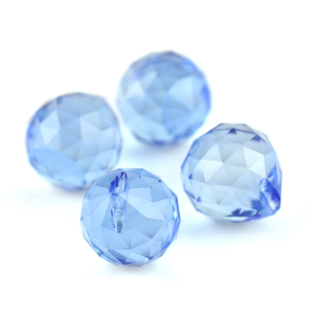 30pcs 20mm Spalvinga Bright Crystal Balls Lempos Prizmę Luminaria Kamuolius Nemokamas Pristatymas Liustra Apšvietimo Dekoras