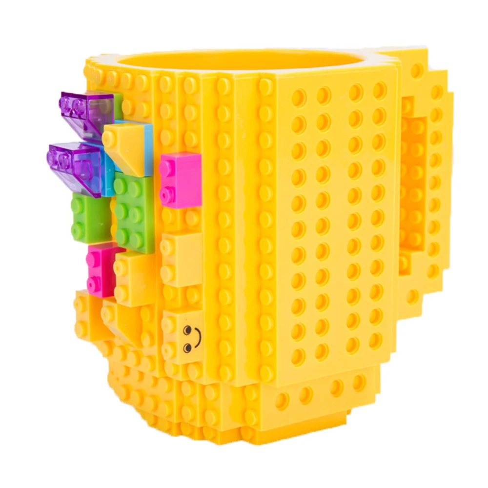 350ml Kūrybos Pieno Puodelis Kavos Puodelio Kūrybos Statyti ant Plytų Puodelis Puodeliai Geriamojo Vandens Turėtojas LEGO Blokai Dizainas