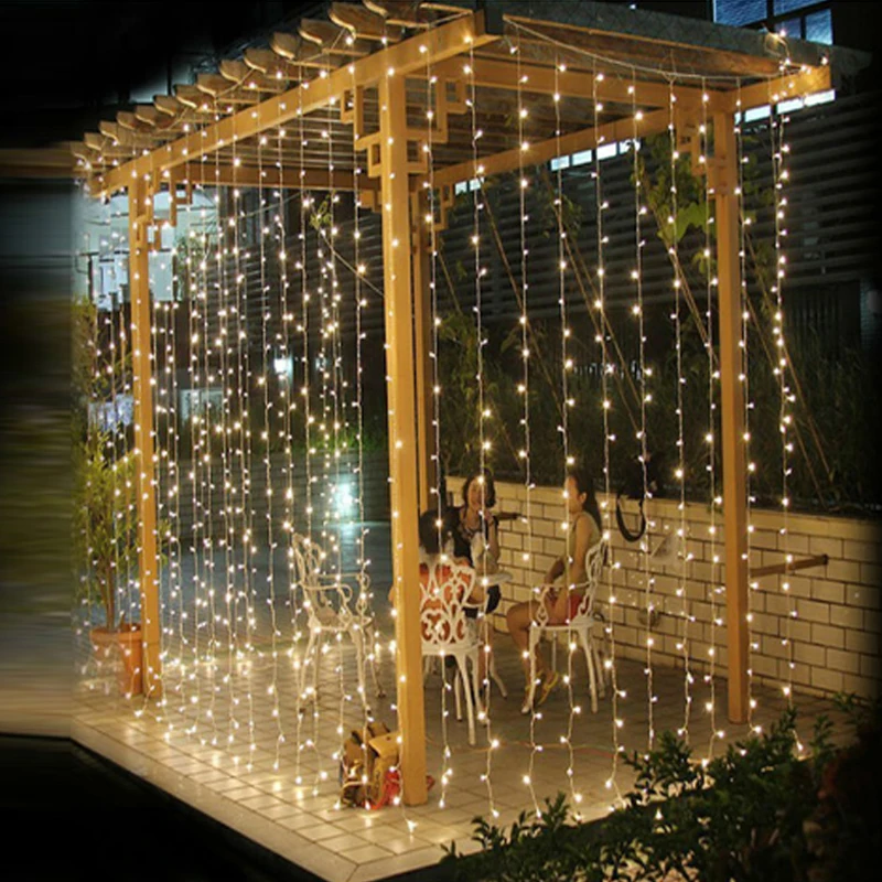 3M x 3M Girlianda LED Užuolaidų Žibintai, Fėja, Kalėdų Dekoracijos Varveklis String Žibintai, Vestuvių Kalėdos Šalis Atostogų Apšvietimas