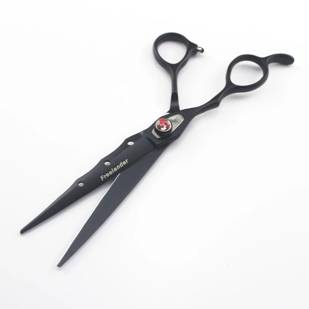 440C Japonija kokybės žirklės 7,0 colių juodos spalvos dažais kairę ranką žirklėmis dantų žirklės plonas žirklės