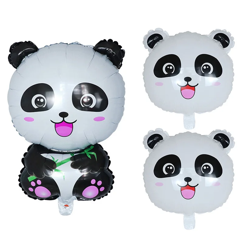 50pcs 70*49cm Panda Folija Balionai Animacinių filmų Gyvūnų Panda Balionas Baby Shower Gimtadienio Apdailos Globos Vaikams, Pripučiami Žaislai
