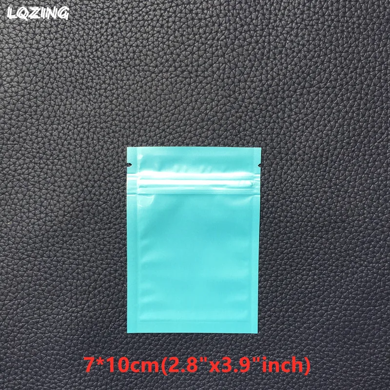 7*10cm Spalvų Mini Ziplock Baggie Aluminized Perdirbamų Maišeliai Mini Plastikiniai Maišeliai Rožinė Zip-lock Papuošalų Laikymo Maišas Su Užtrauktuku 40x