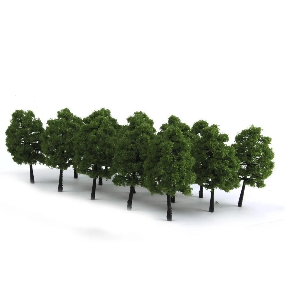 70pcs Modelis Medžių HO Z TT Masto Išdėstymas Traukinio Sodo Parke Pastatų Diorama Išdėstymas Žalia Medžių Persikų, Gėlių, Medžių, Sumaišyti Modeliai