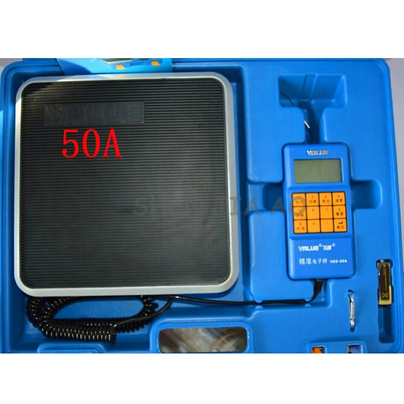 9V Elektroninių Masto SISTEMŲ 50A Tikslumo Šalto Žiniasklaidos Vadinamas Kiekybinių Fluoro Balansas Masto Šaldymo Įrankiai 1PC