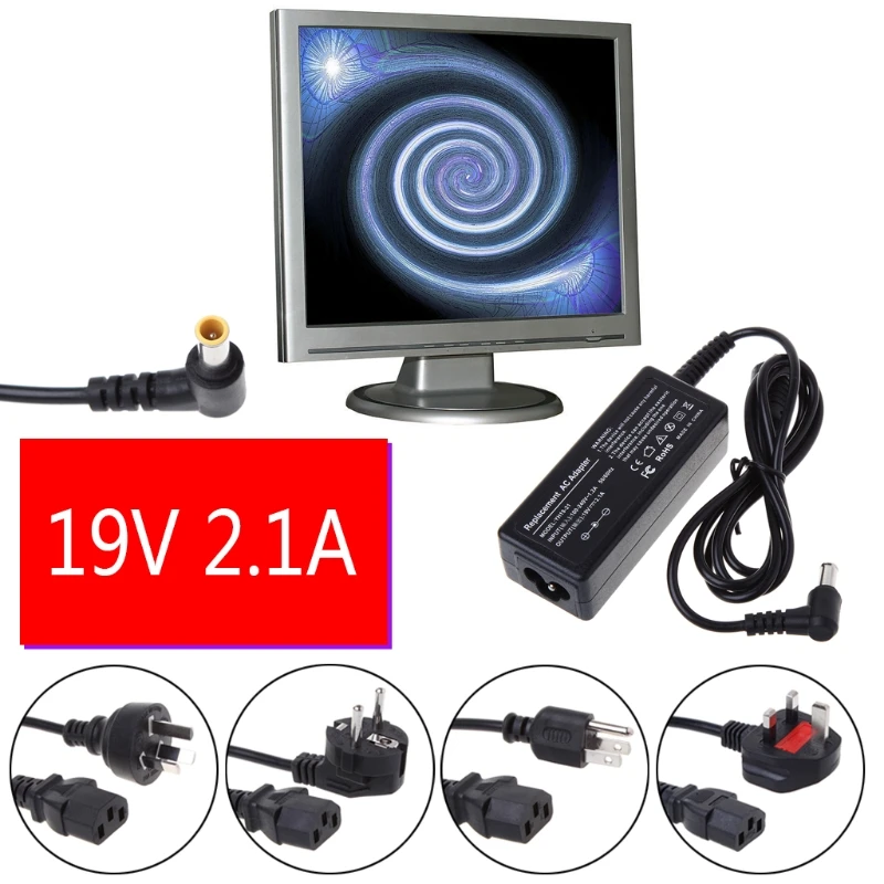 AC DC Maitinimo Įkroviklis Adapteris Laido Konverteris 19V 2.1-A, LG Monitor LCD TV Karšto