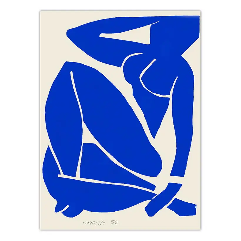 Abstraktusis Menas, Mėlyna Nuogas Drobė Paveikslų, Plakatų ir grafikos Sienos Meno Nuotrauką Kambarį Namo Apdaila