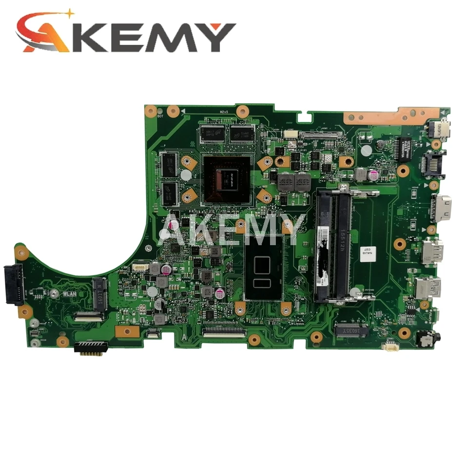 Akemy Nešiojamojo kompiuterio motininė plokštė, skirta ASUS X756UXK X756UX X756UW X756UWK X756UJ X756UB X756UV X756UQ mainboard I5-6200U GTX950M-4G DDR3