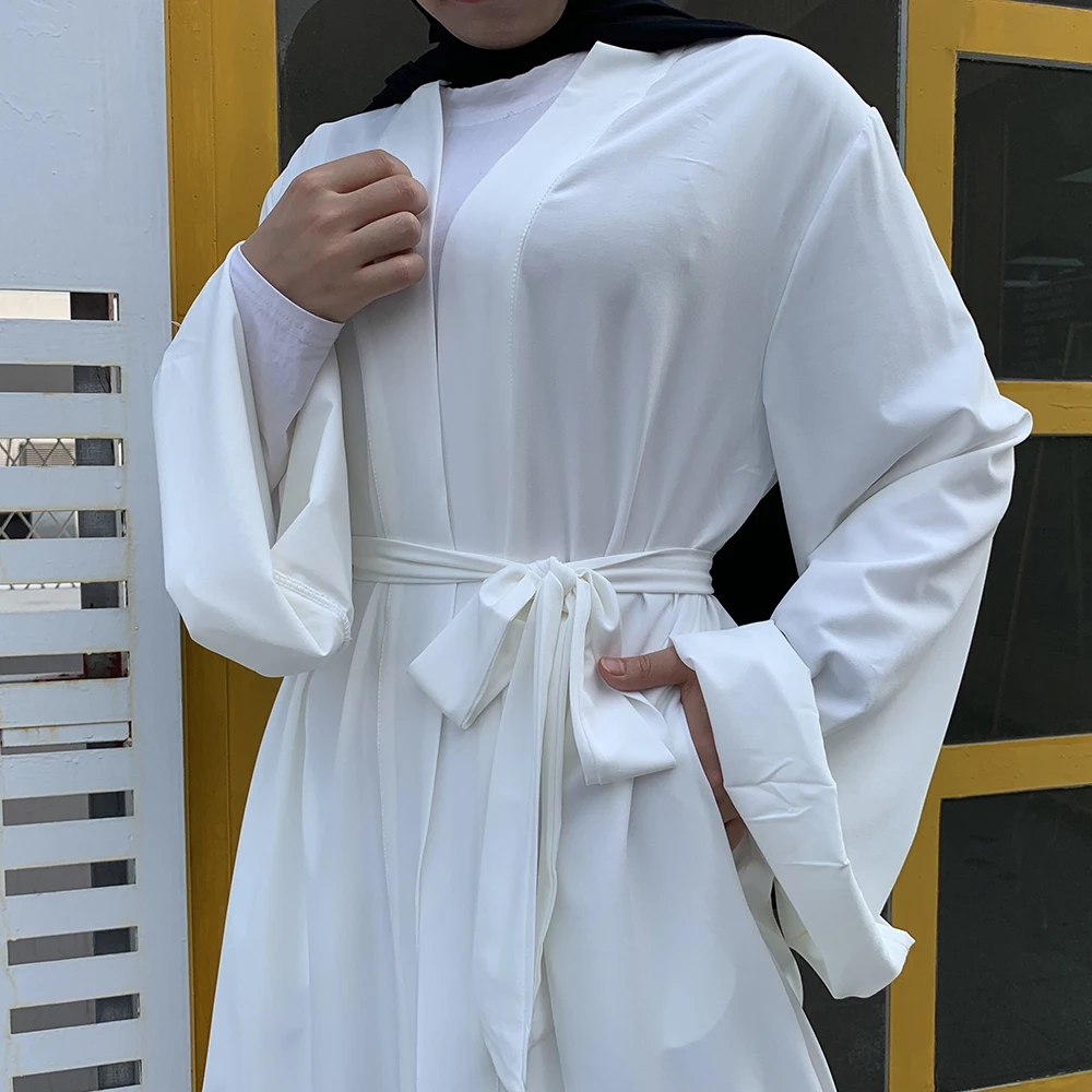 Atidaryti Kaftan Dubajus Abaja Turkija Kimono Megztinis Islamo Musulmonų Suknelė, Hijab Jilbab Abayas Moterų Apdaras Ete Caftan Islamo Apranga