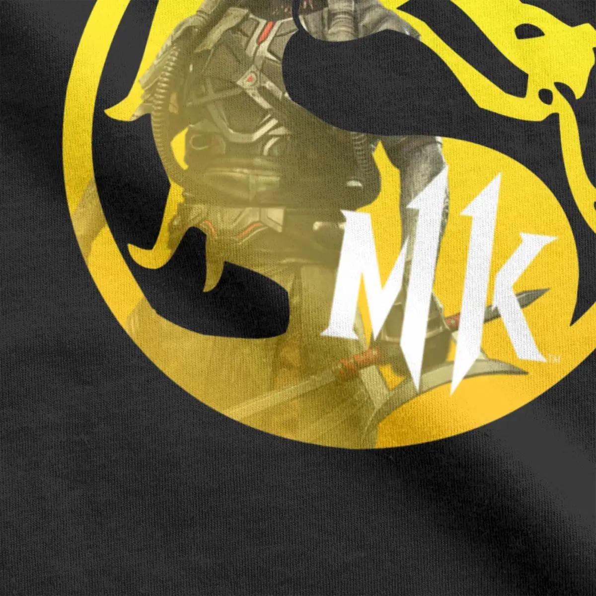Atsitiktinis Mortal Kombat MK11 Kabal Logo Marškinėliai Vyrams Crewneck Medvilnės T Marškinėliai trumpomis Rankovėmis Tees 4XL 5XL Plius Dydis Drabužiai