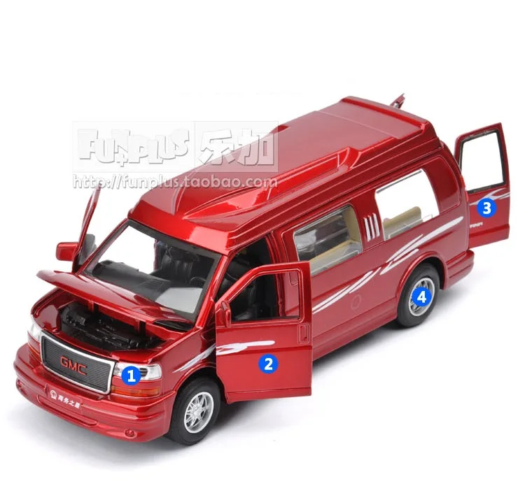 Aukštos Modeliavimas Išskirtinį Modelį Žaislai: ShengHui Automobilių Stilius GMC RV Kelionės&MPV Modelis 1:32 Lydinio Automobilio Modelio Puikios Dovanos