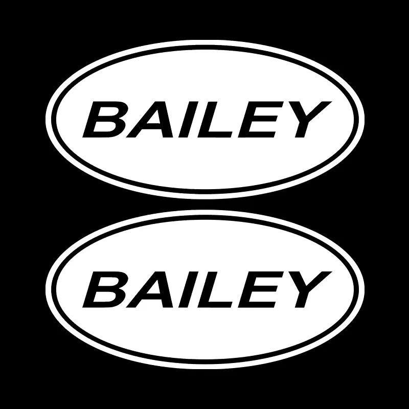 Automobilių Lipdukas Asmenybės Kūrybos 2 X Bailey Ovalo Karavanas RV RV Automobilių Dekoratyvinis Lipdukas PVC, atsparus Vandeniui Padengti Įbrėžimų, 20cm*10cm