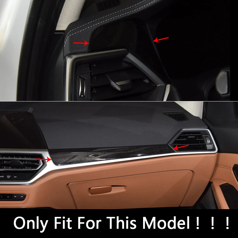 Automobilių dėtuvė Prietaisų Skydelio Apdaila Lipdukas Apdaila BMW 3 Serijos G20 G28 2020 LHD Nerūdijančio Plieno Modifikuotų Stilius